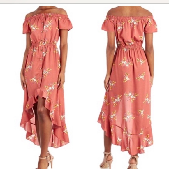 Dresses & Skirts - Just in Off shoulder Sundress w/Hi/Low Hem